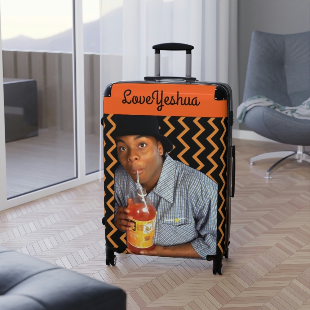 Sturdy Christian Religion Brand Love Yesua Hard 4 Wheel Suitcase All Sizes USA